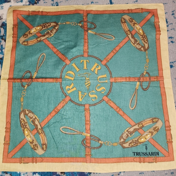 Trussardi Paris Handkerchief 20x20 inches - Picture 5 of 7